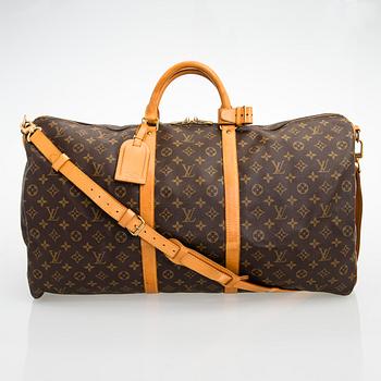 Louis Vuitton, a monogram 'Keepall 60 Bandoulière' Weekendbag.