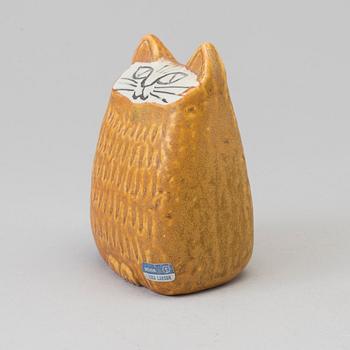 LISA LARSON, stengods, "Liten katt", Gustavsberg, specialupplaga 1965.