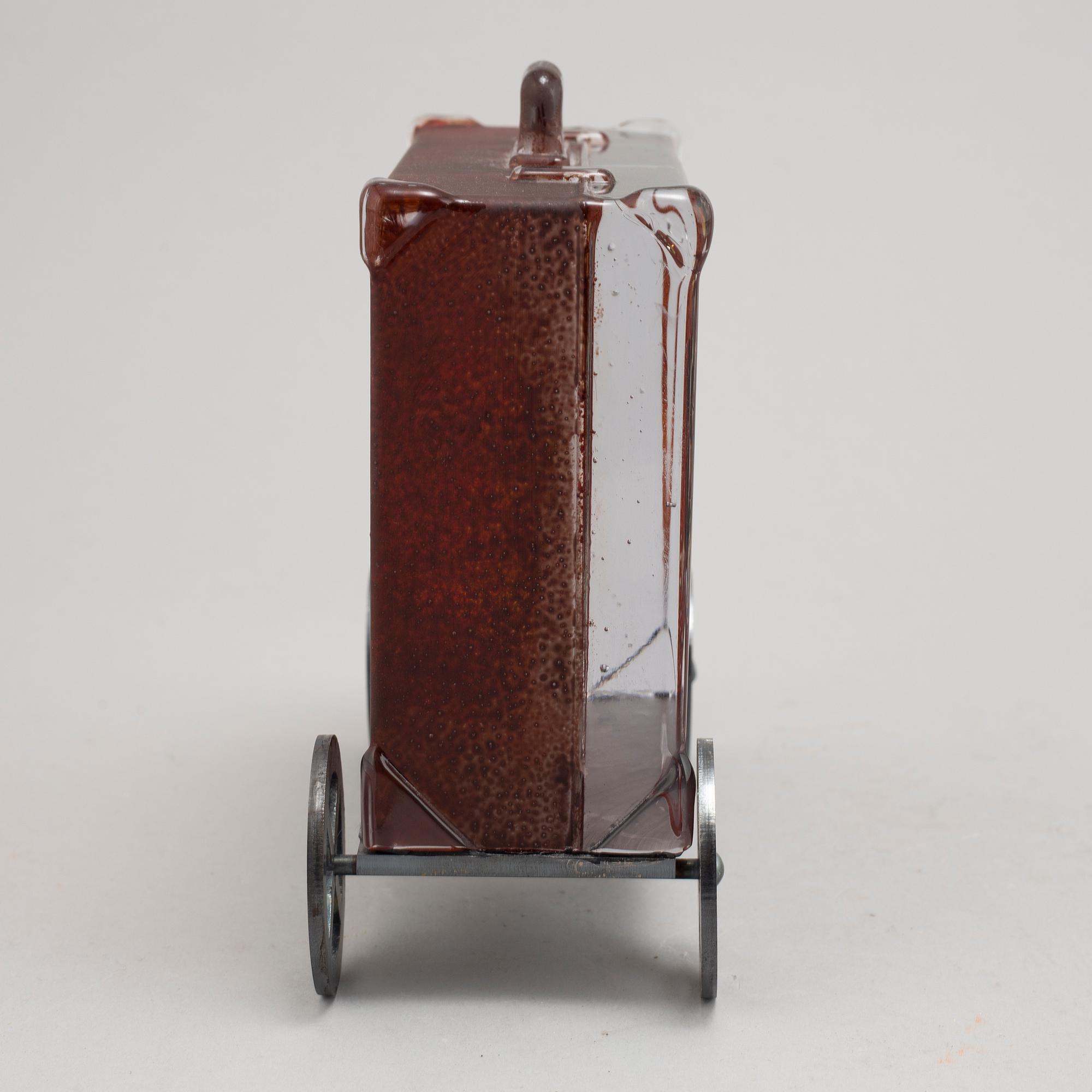 Kjell Engman, a signed glass sculpture, Kosta.