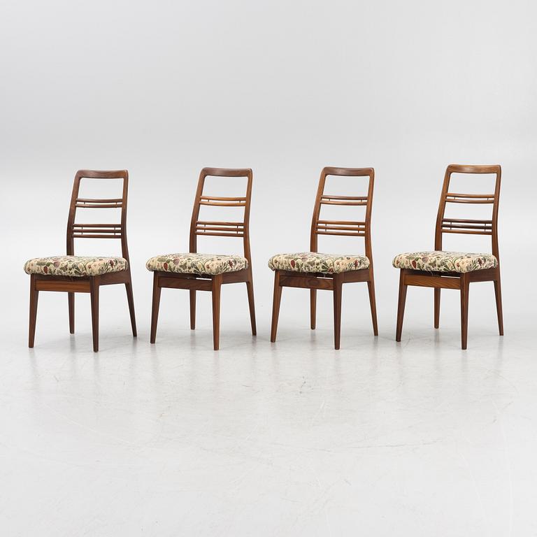 Svante Skogh, stolar 4 st., ”Rossetto,” Abrahamssons Möbelfabrik AB, Smålands Taberg, lanserad 1957.