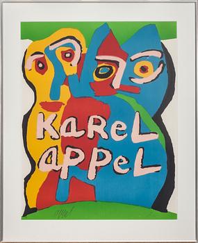 KAREL APPEL, färglitografi. Signerad o numrerad e.a.