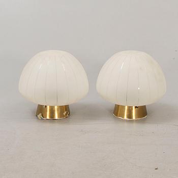 A pair of 1940/50s wall/ceiling lamps.