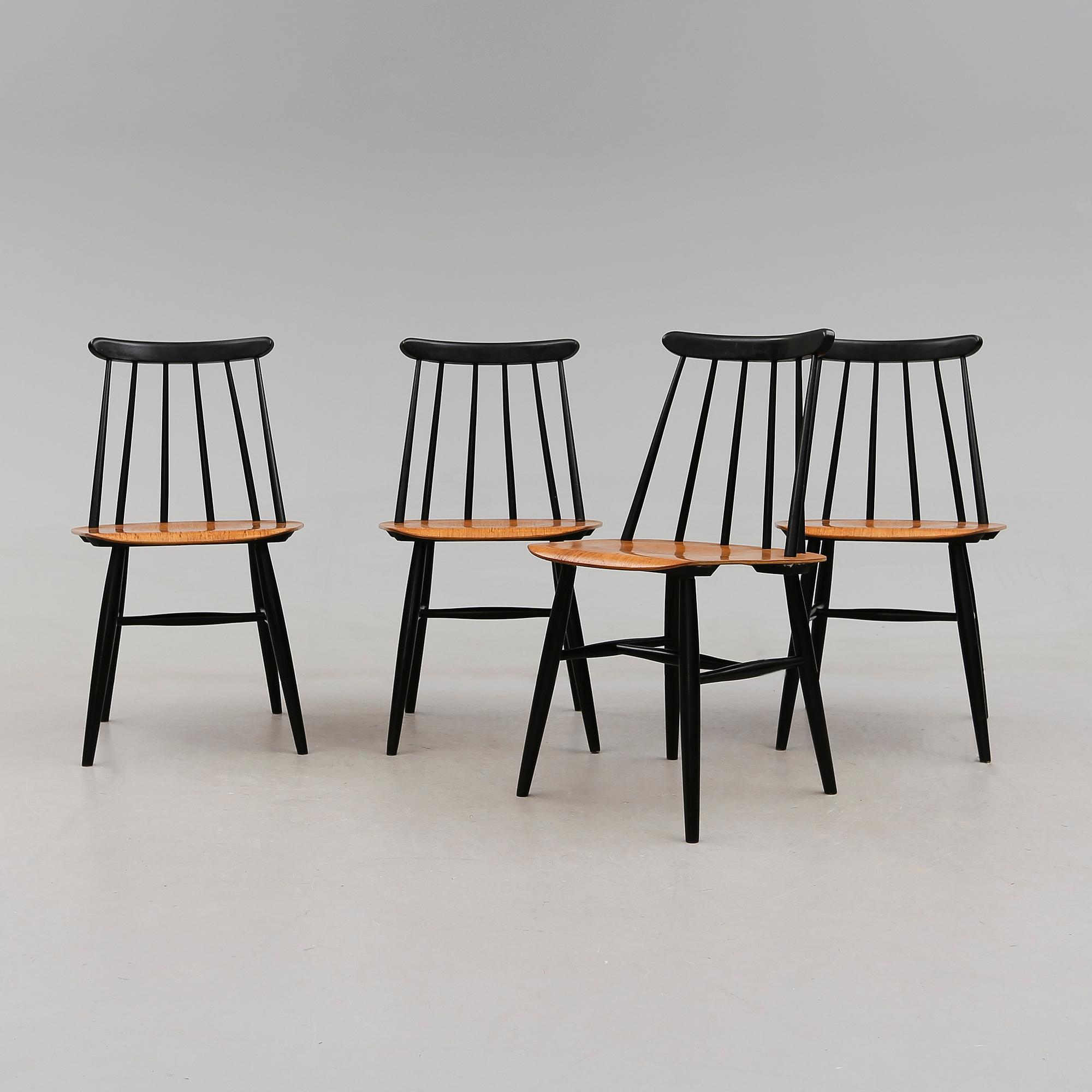 STOLAR, 4 st, "Fanett", Ilmari Tapiovaara, Edsbyverken, 1958.
