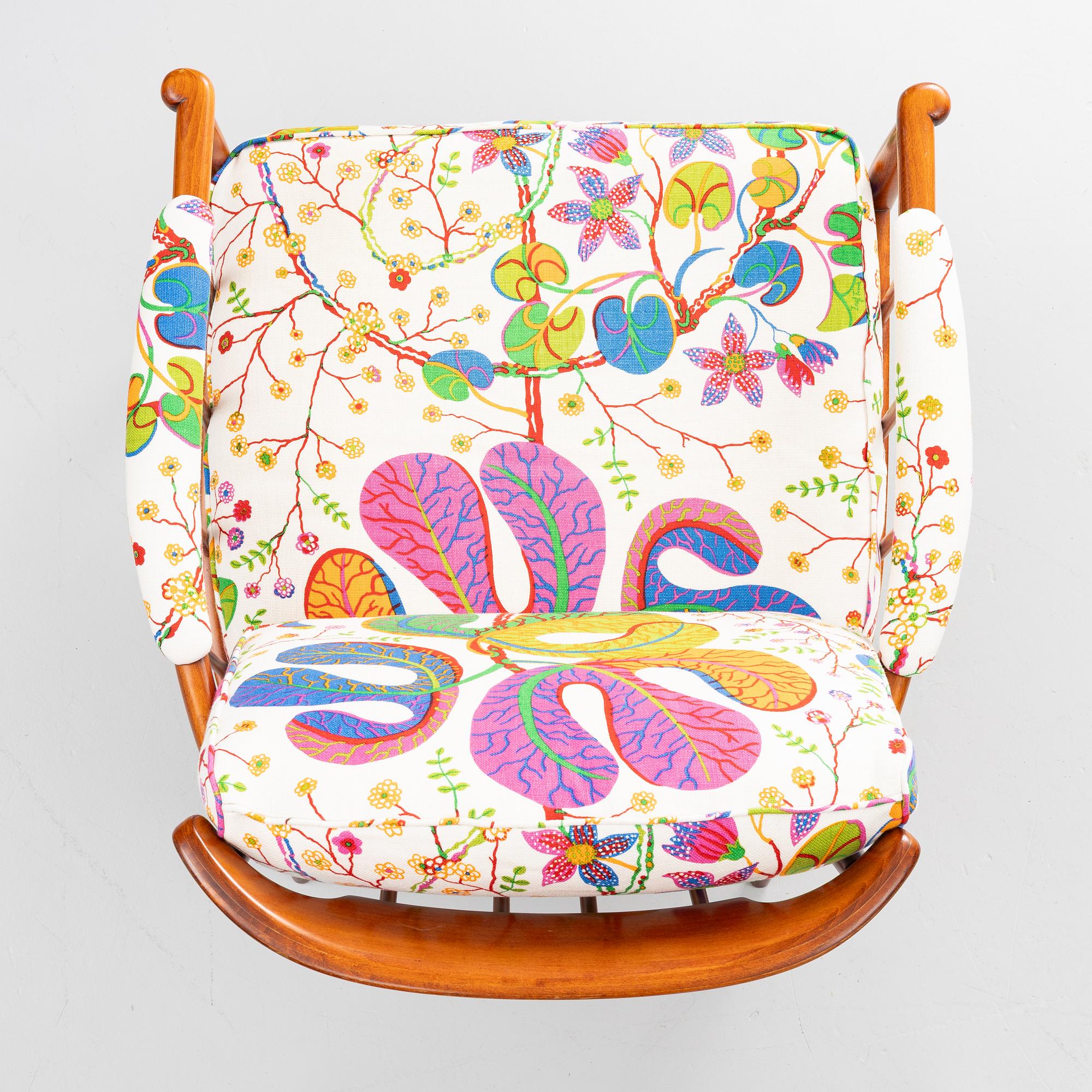 Kerstin Hörlin-Holmquist, a pair of 'Skrindan' easy chairs, OPE, second part of th 20th century.