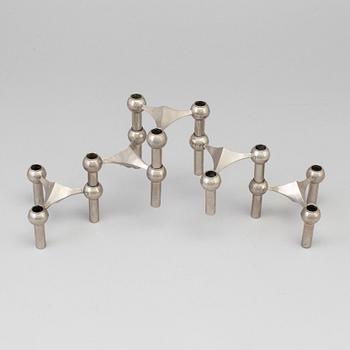 A modular candle holder by Ceasar Stoffi & Fritz Nagel, Germany, latter half of the 20th Century.