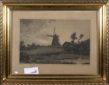 KOPPARSTICK, 3 st, sign A Holm, 1900-tal.