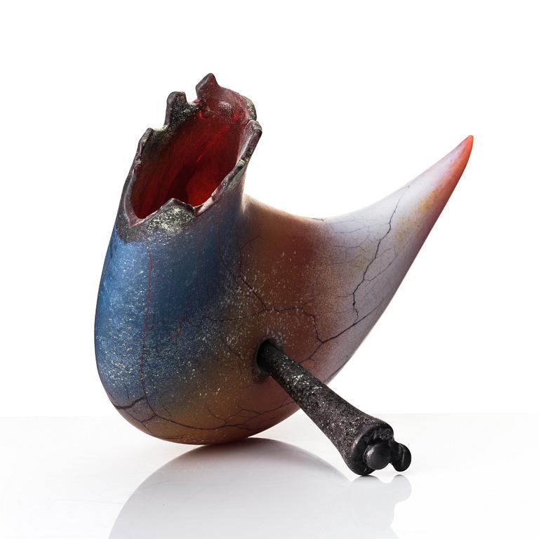 William Morris, a 'Tooth' glass sculpture, Pilchuck USA 1995. Acquired straight from the artist.