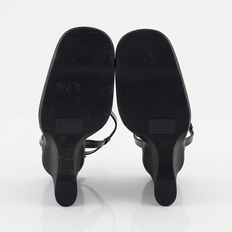 Gucci, a pair of wedge heel shoes, Italian size 36.