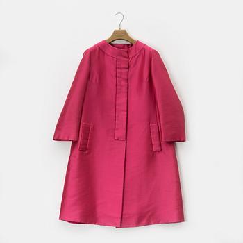 Christian Dior, a 1960's silk coat, size S/M.