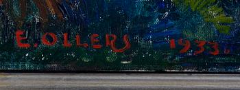 OLLERS, EDVIN. Olja på duk, sign. o dat. 1933.