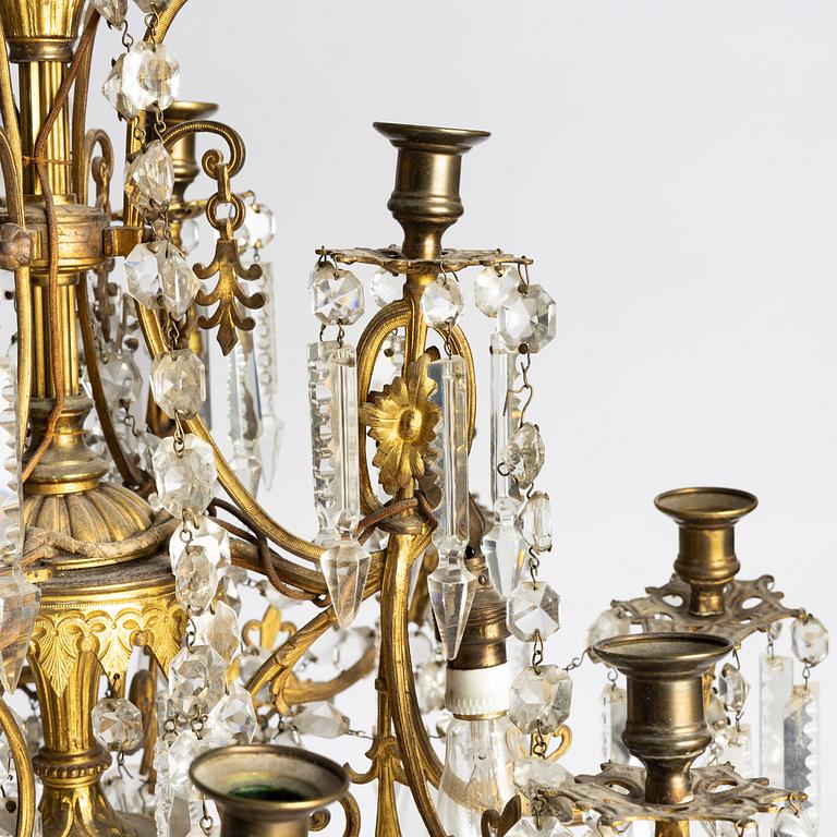 Ljuskrona, oscariansk, 1800-talets slut.