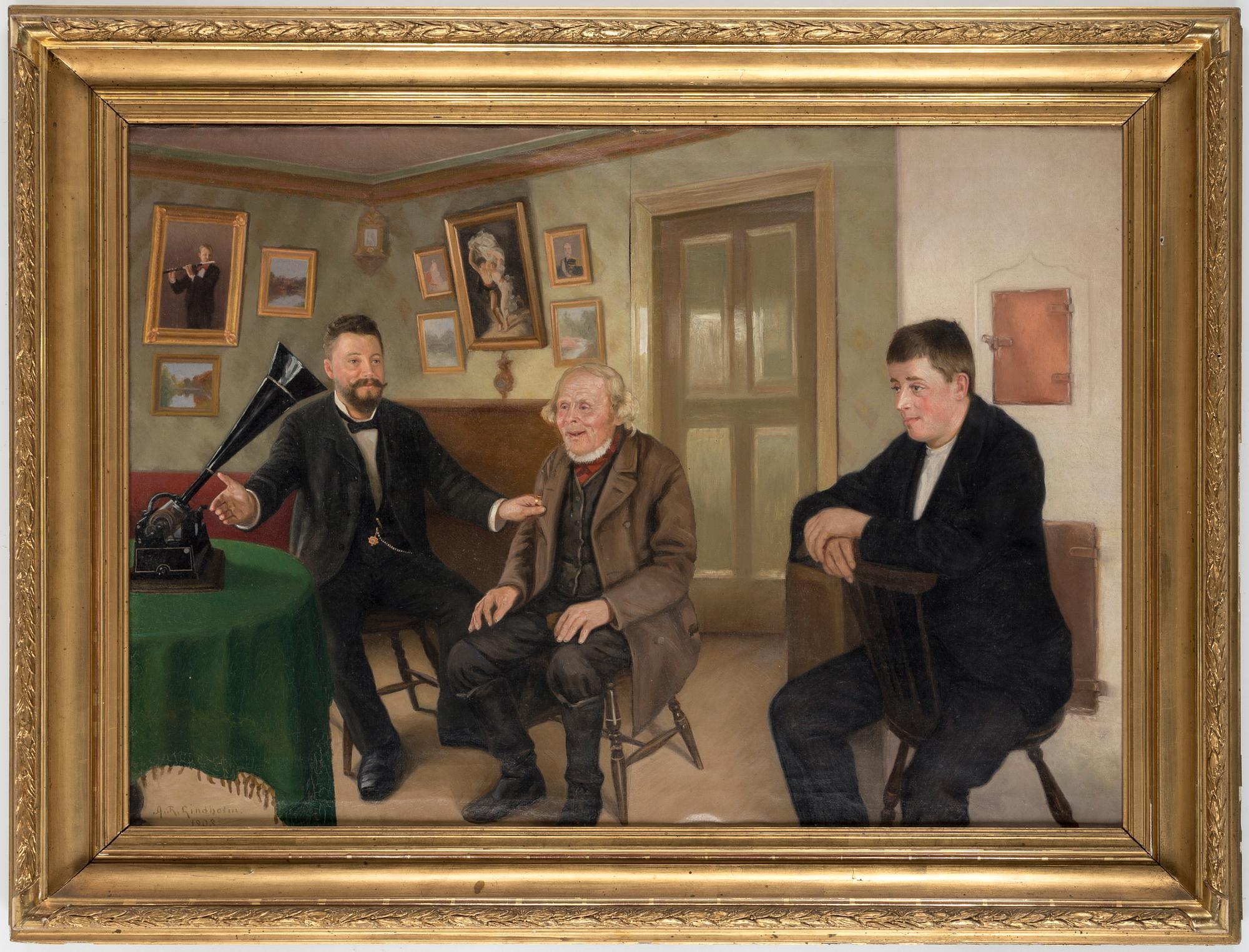 AXEL REINHOLD LINDHOLM, oil on canvas, signed and dated 1903.