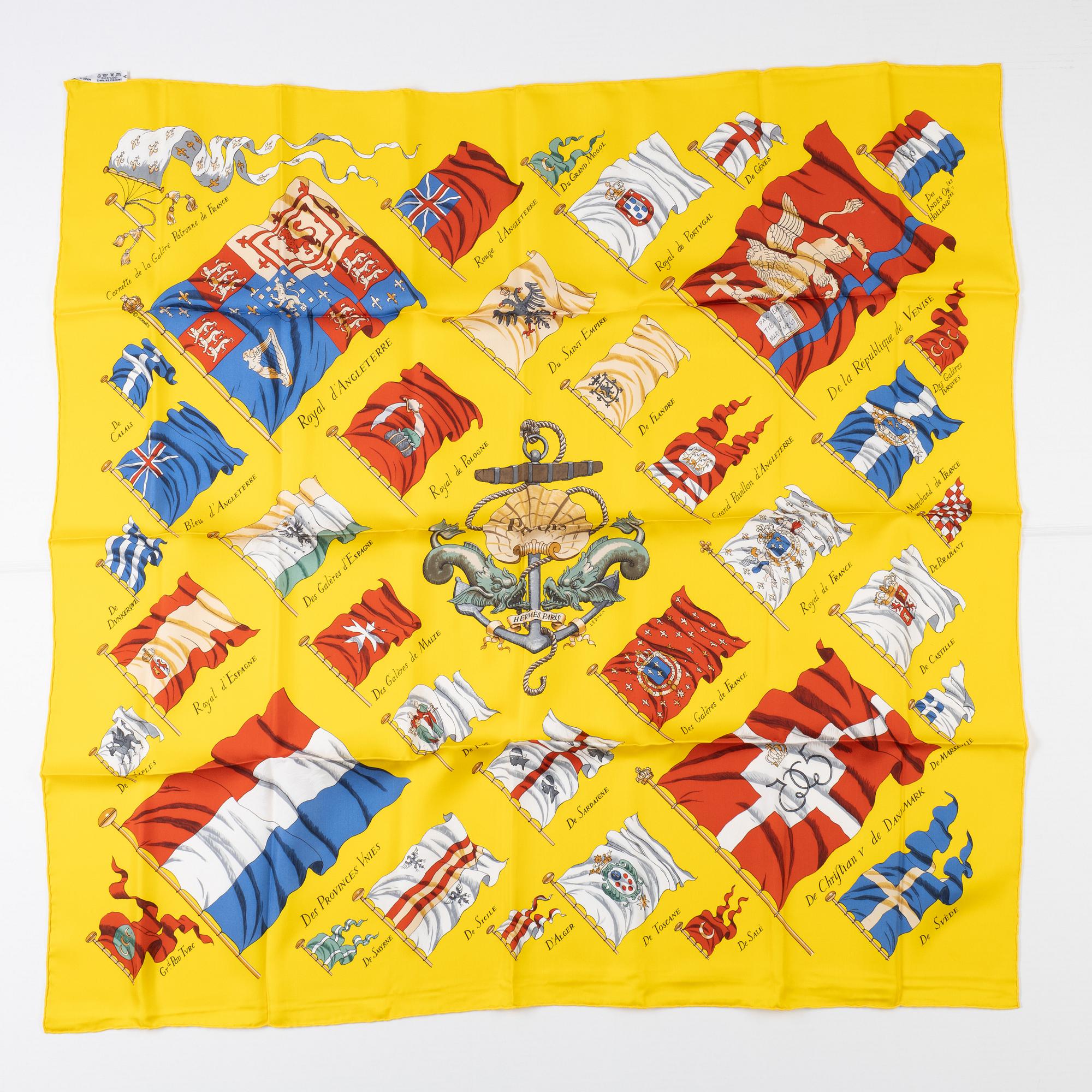 Hermès, scarf, "Pavois".