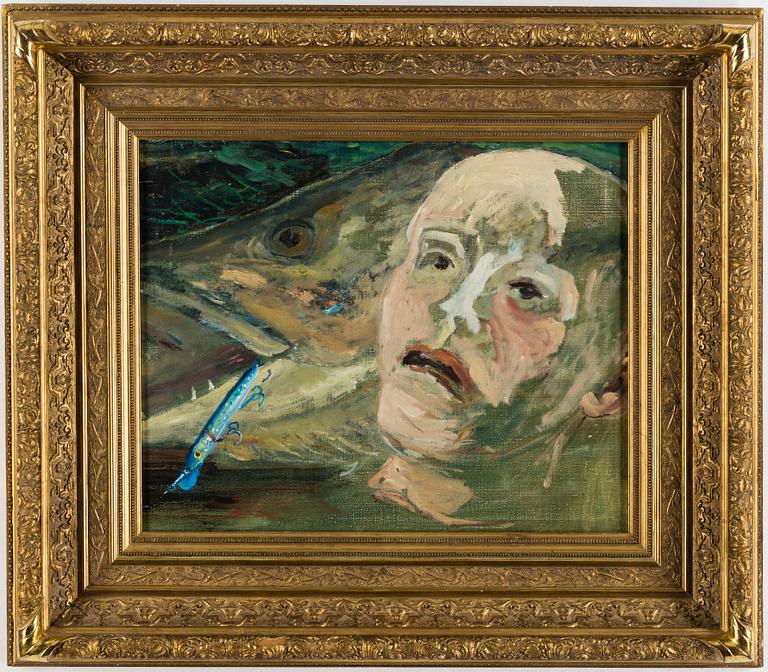 HANS WIGERT, oil on canvas, signed Hans Wigert and dated Grundsunda Stavsnäs 1997-1998 on the reverse.
