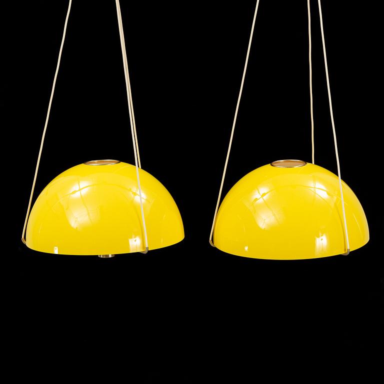 A pair of mid 20th century ceiling lamps from Ateljé Lyktan.