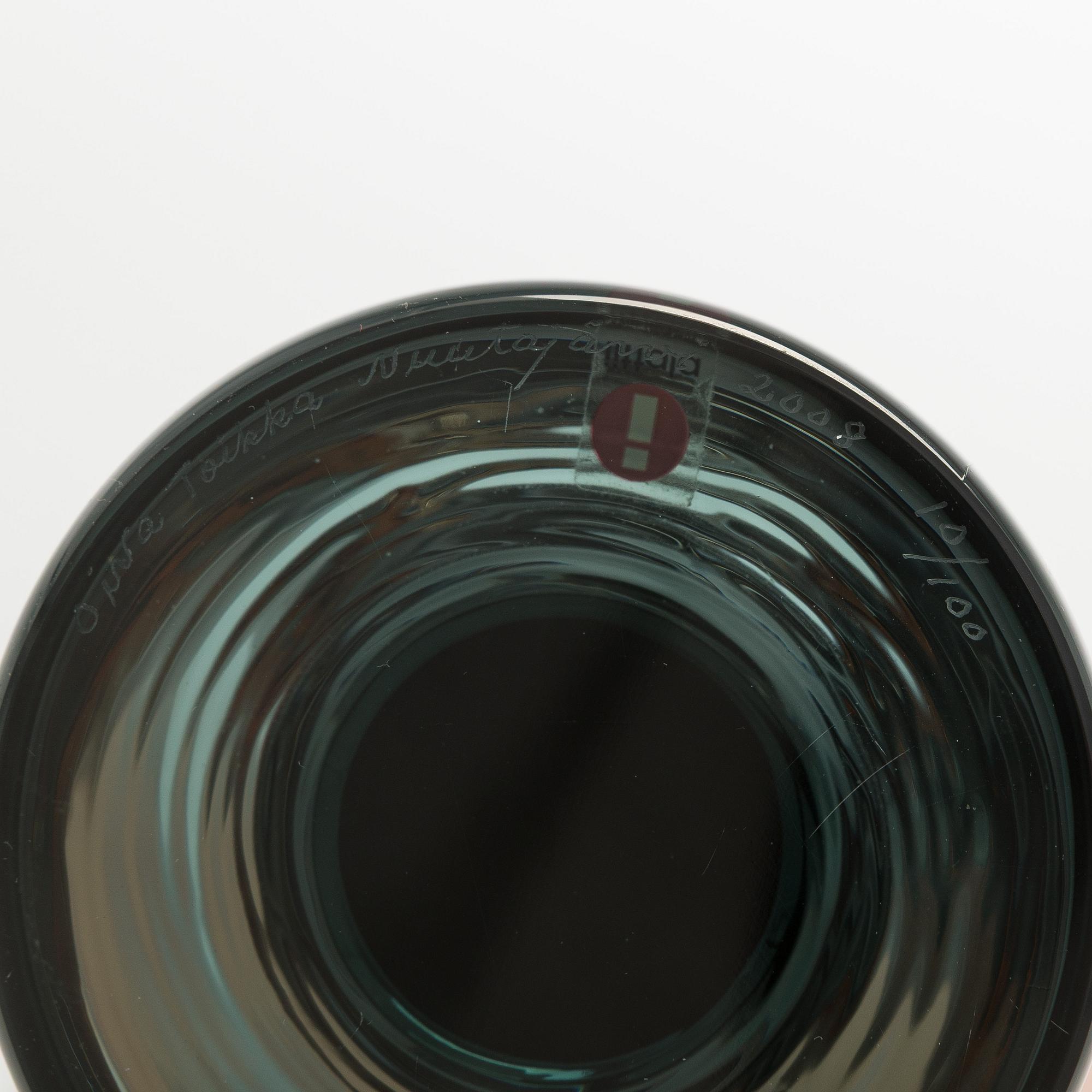 Oiva Toikka, skulptur, "Lollipop", signerad Oiva Toikka, Nuutajärvi 2008 10/100.