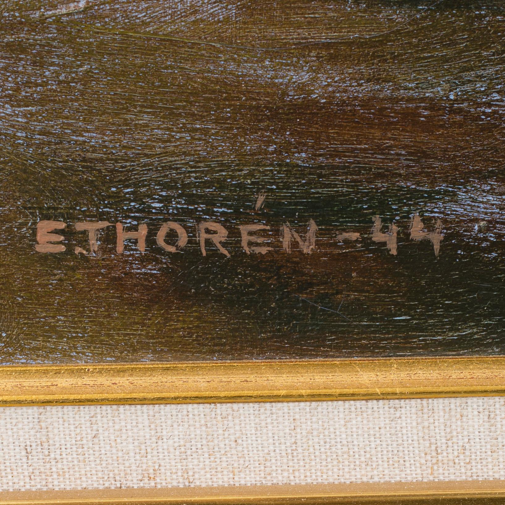ESAIAS THORÉN, Olja på duk, signerad och daterad -44.