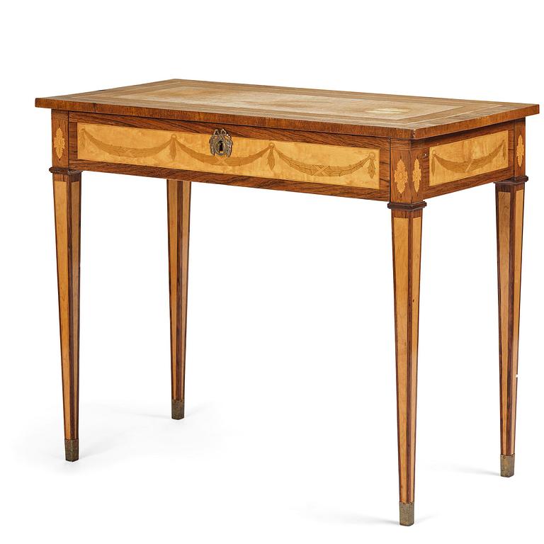 A  Gustavian style Ladies desk, late 19th century.