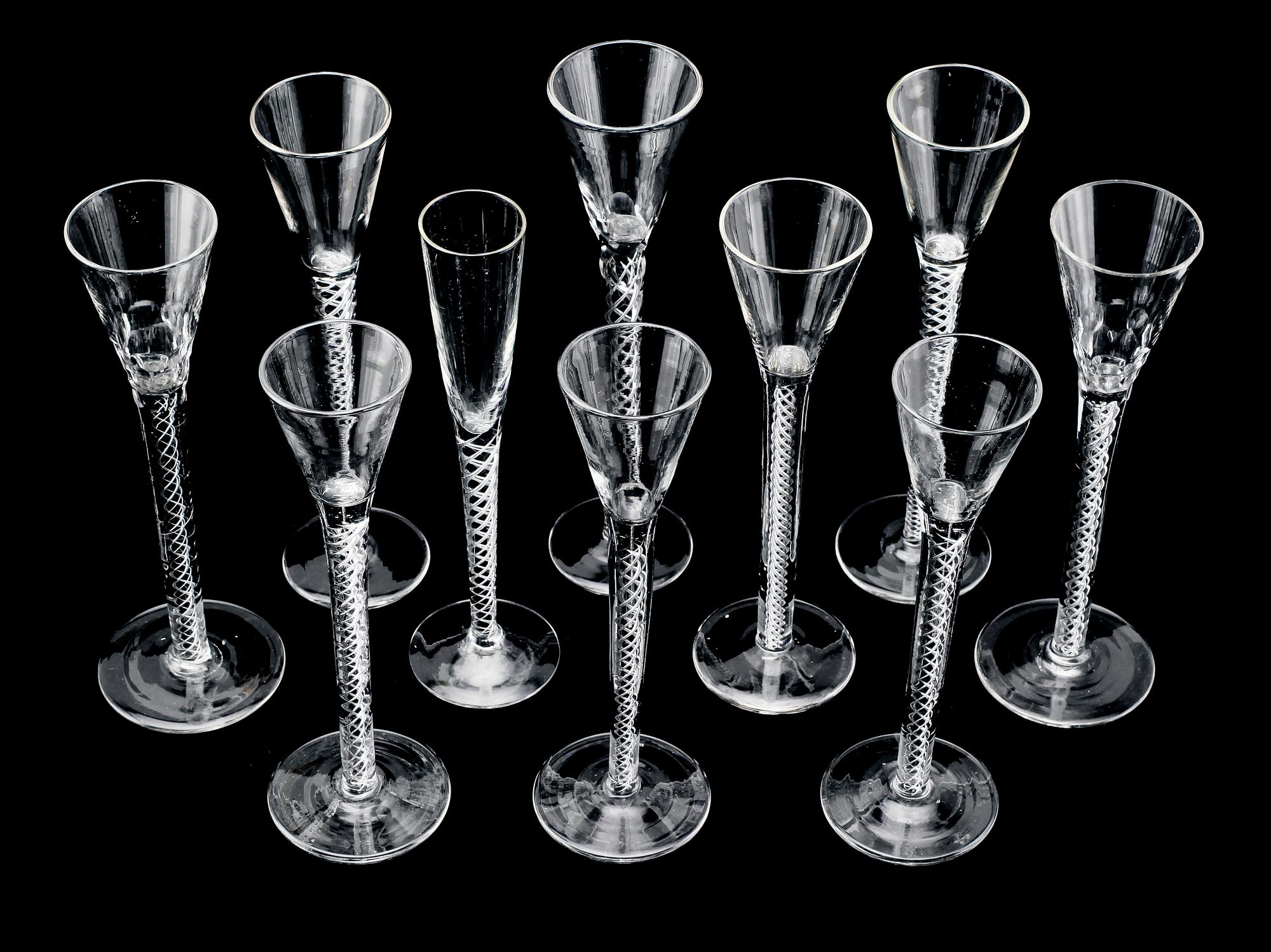 SNAPSGLAS, 10 st, snarlika, 1900-tal.