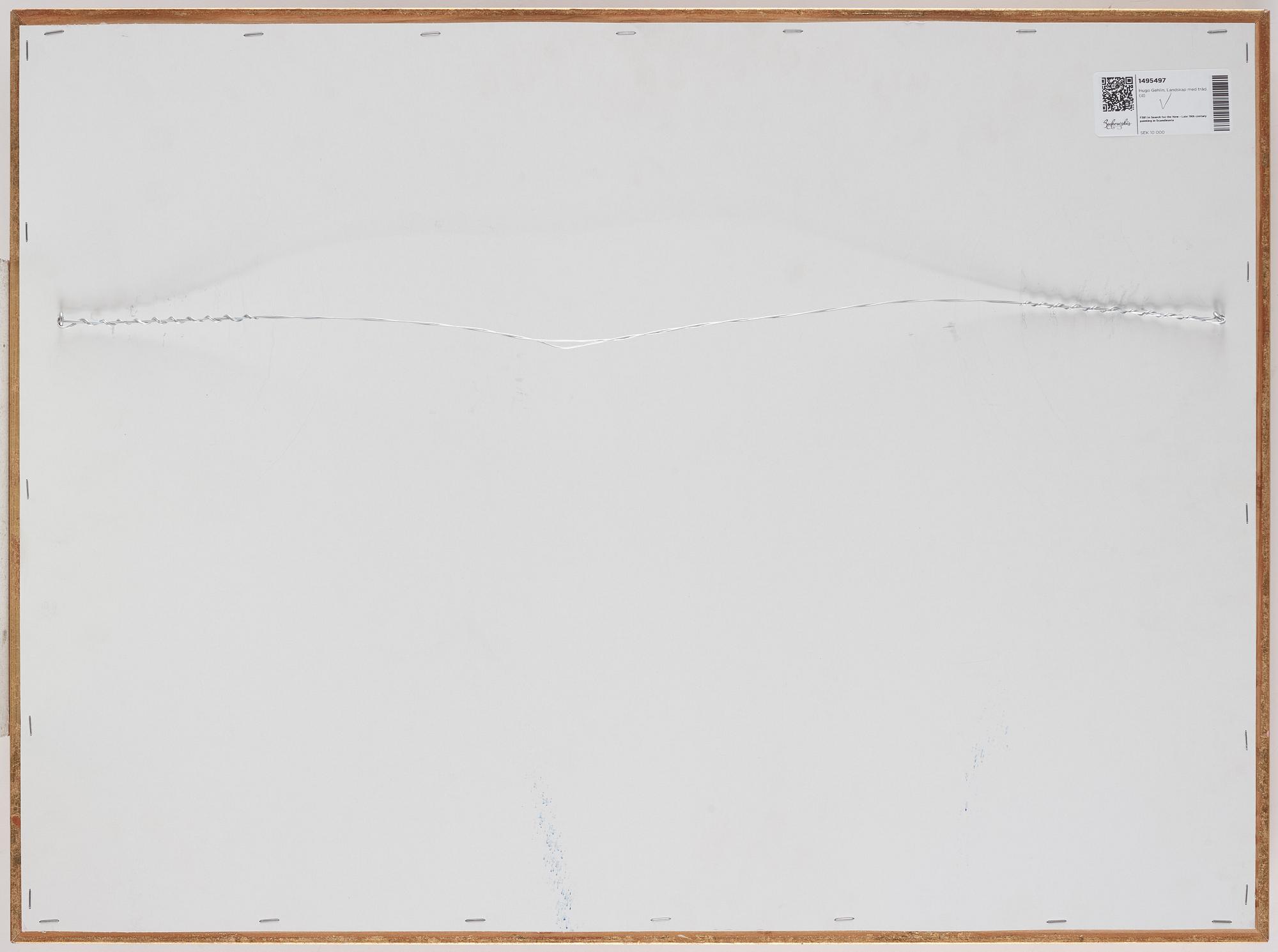 Hugo Gehlin, Skymningslandskap med träd.