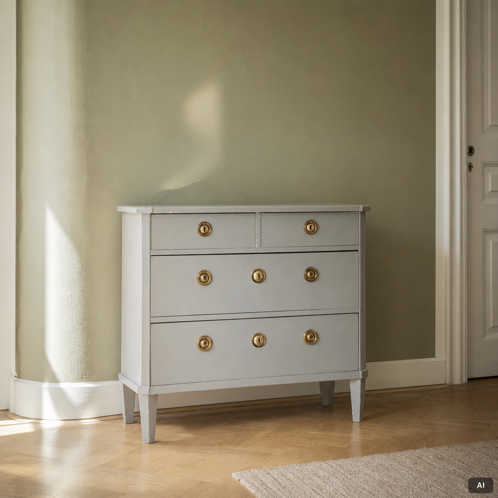 Chest of drawers, Gustavian style, mid-20th century.