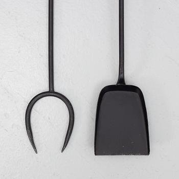 Gunnar Ander,  brasutensilier/brasset, 3 delar, Ystad Metall, 1900-tales andra hälft.