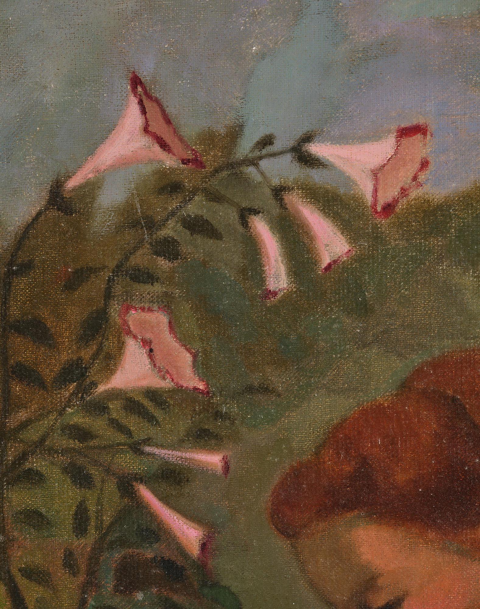 Curt Clemens, Girl by flowers.