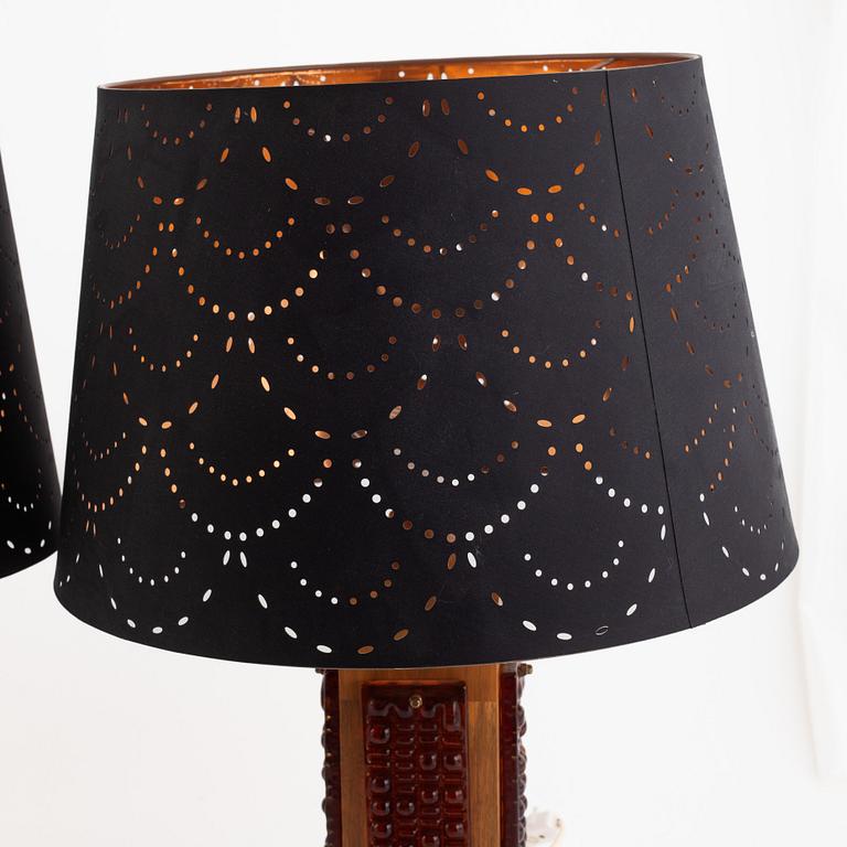 Bordslampor, ett par, 1960/70-tal.