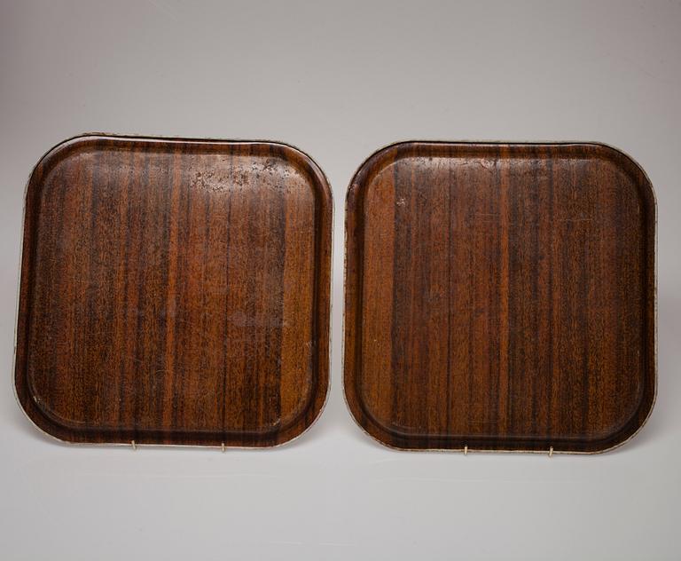 BRICKOR, 2 st, plåt, Piero Fornasetti, Italien 1900-talets mitt.