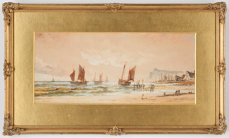 THOMAS MORTIMER, akvarell. Signerad.