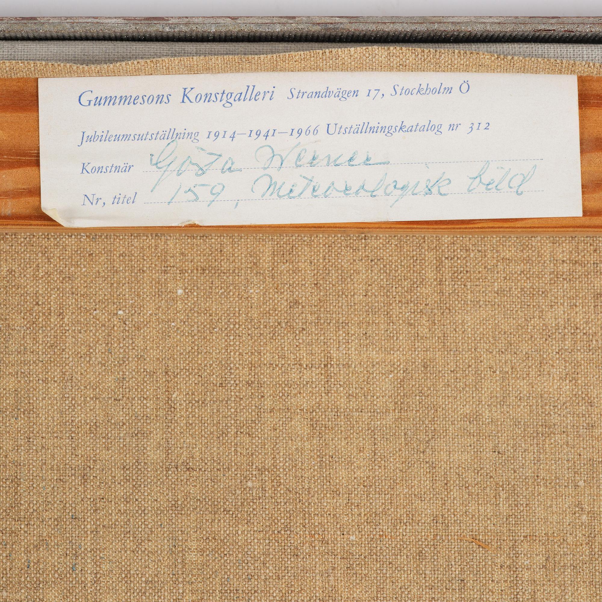 Gösta Werner, Meteorological image.