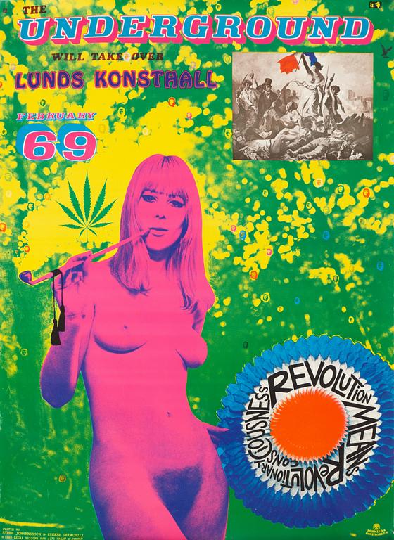 Sture Johannesson, "The Underground will take over Lunds Konsthall February 69".