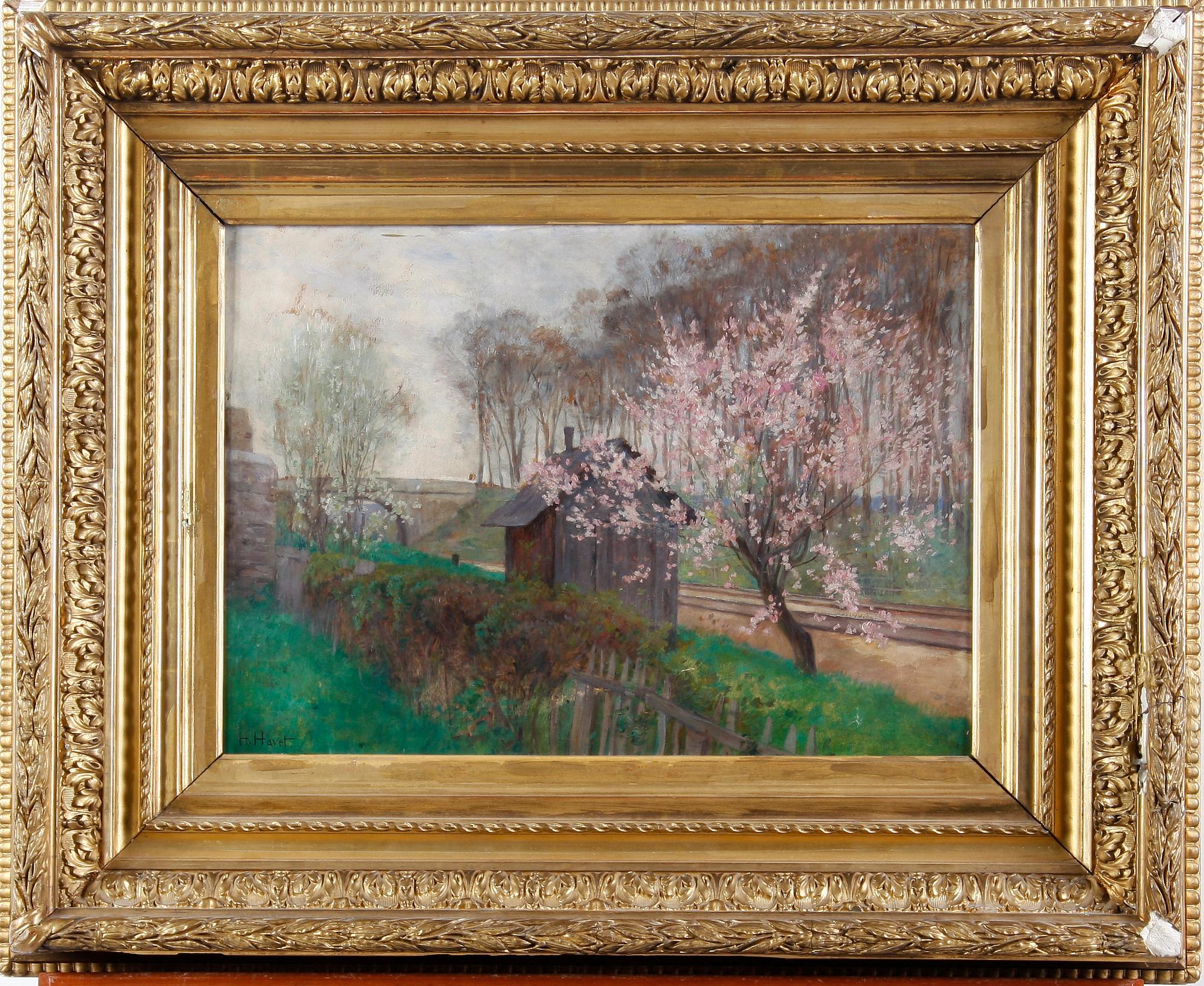 HAVET, HENRI, olja på duk, signerad.
