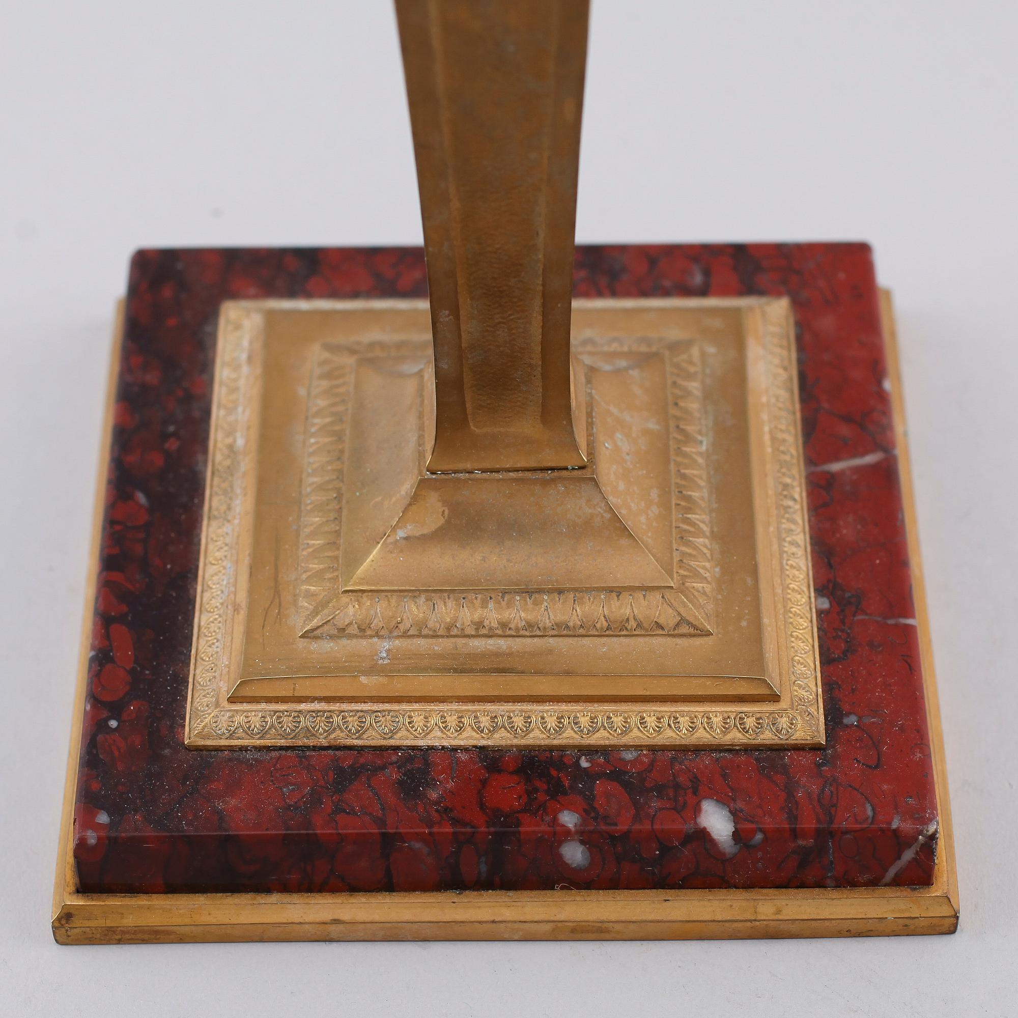 LJUSSTAKE, empirestil, omkring år 1900.