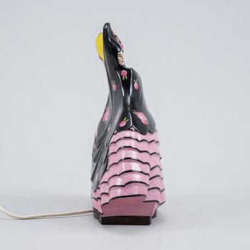 Marcel Bever, an Art Déco ceramic table lamp, Paris.