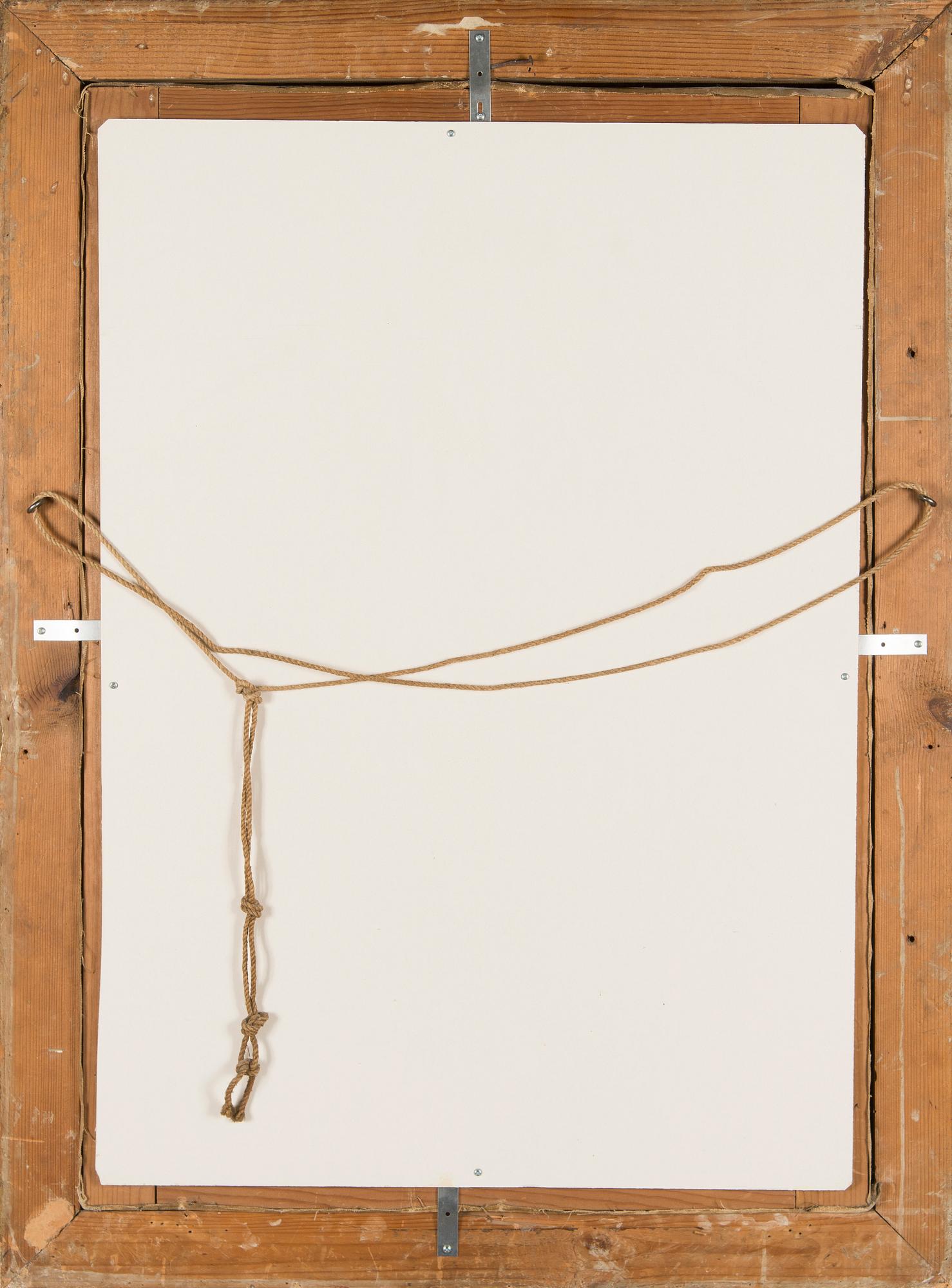 Okänd konstnär, en äldre man med en dödskalle och ett timglas, 1800/1900-tal, efter C.-F. Hutin.