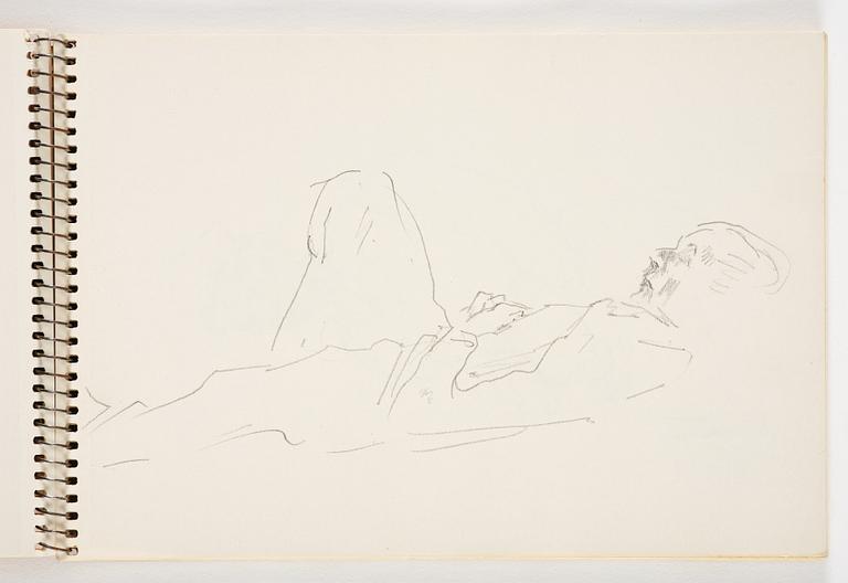 Lotte Laserstein, 3 skissböcker med blyertsteckningar.