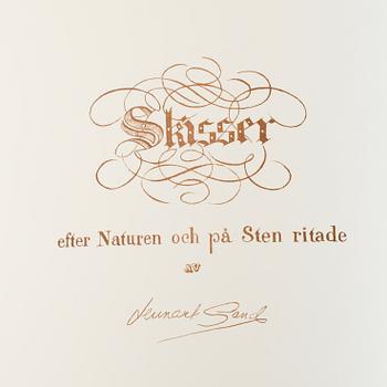 LENNART SAND, bok/mapp, med 2 färglitografier, signerade och numrerade 151/190, daterad -89.