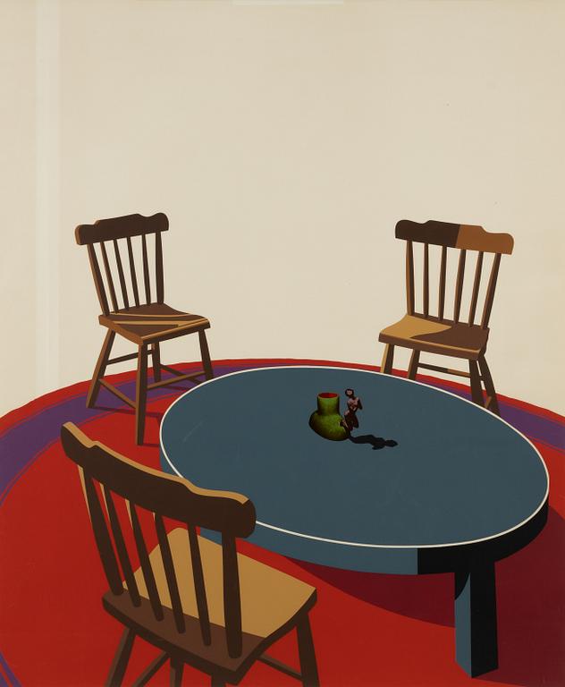 Ken Price, "Chairs, Table, Rug, Cup" ur "Interior Series".