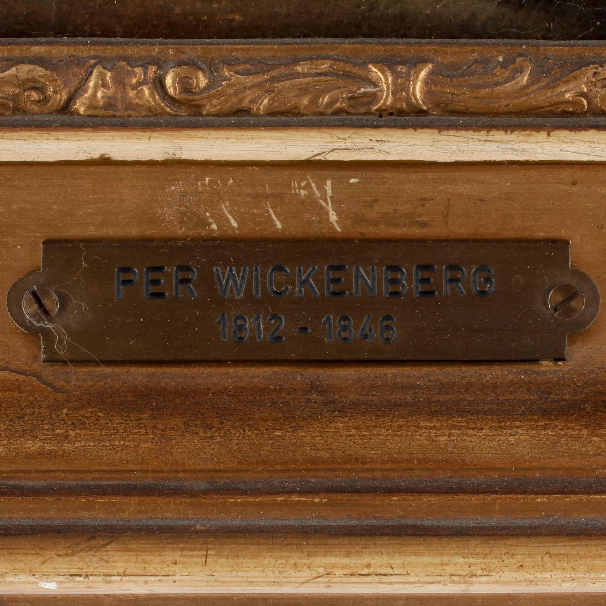 PER WICKENBERG. TILLSKRIVEN. Olja på duk uppfäst pannå. Ej sign.