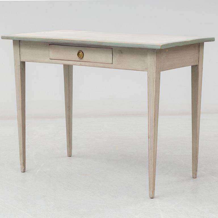 A Gustavian style writing desk, early 20th century.