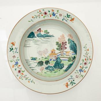 Wash basin, porcelain, Qing dynasty, China, 19th century.