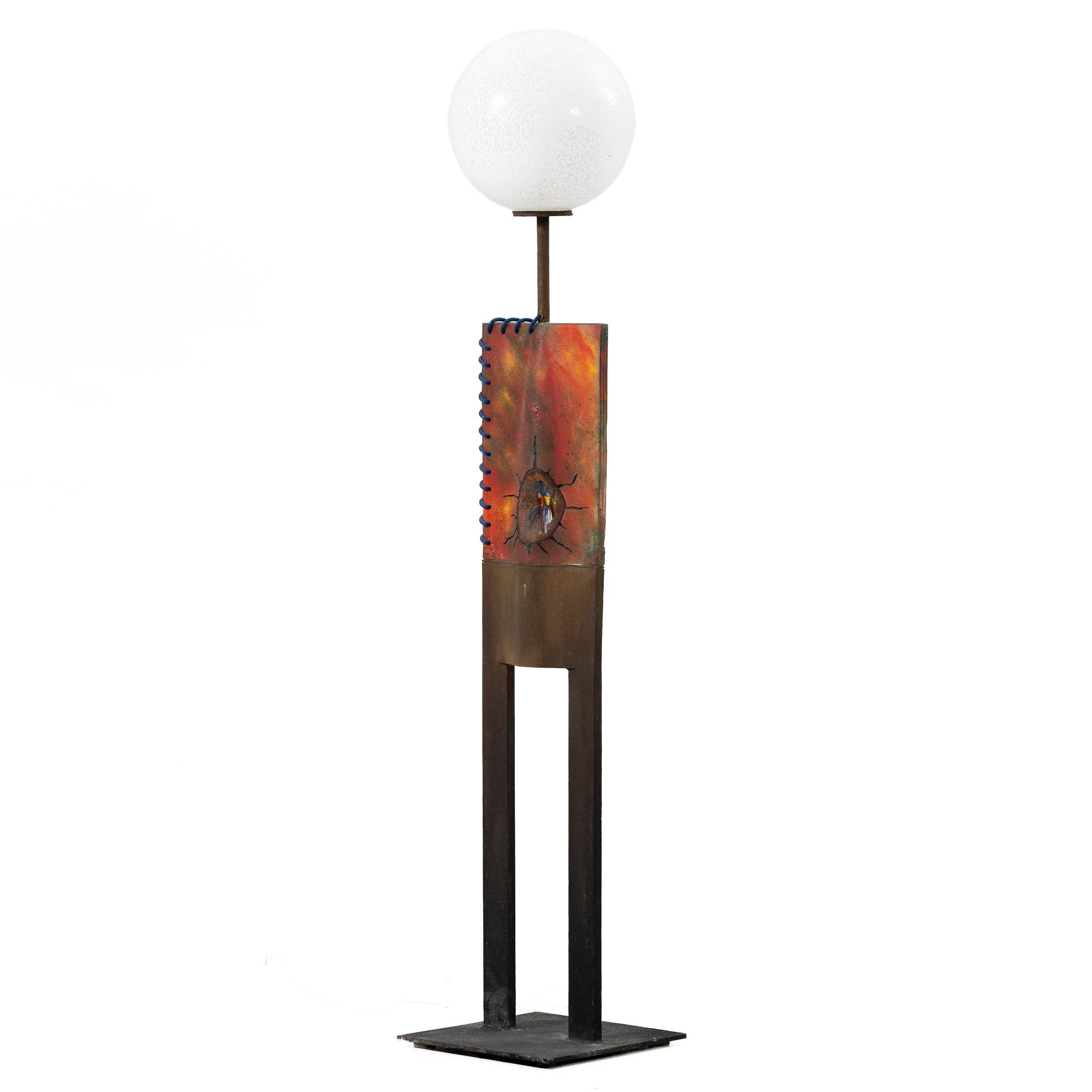 Kjell Engman, Floor lamp/sculpture, Kosta Boda, 2005.