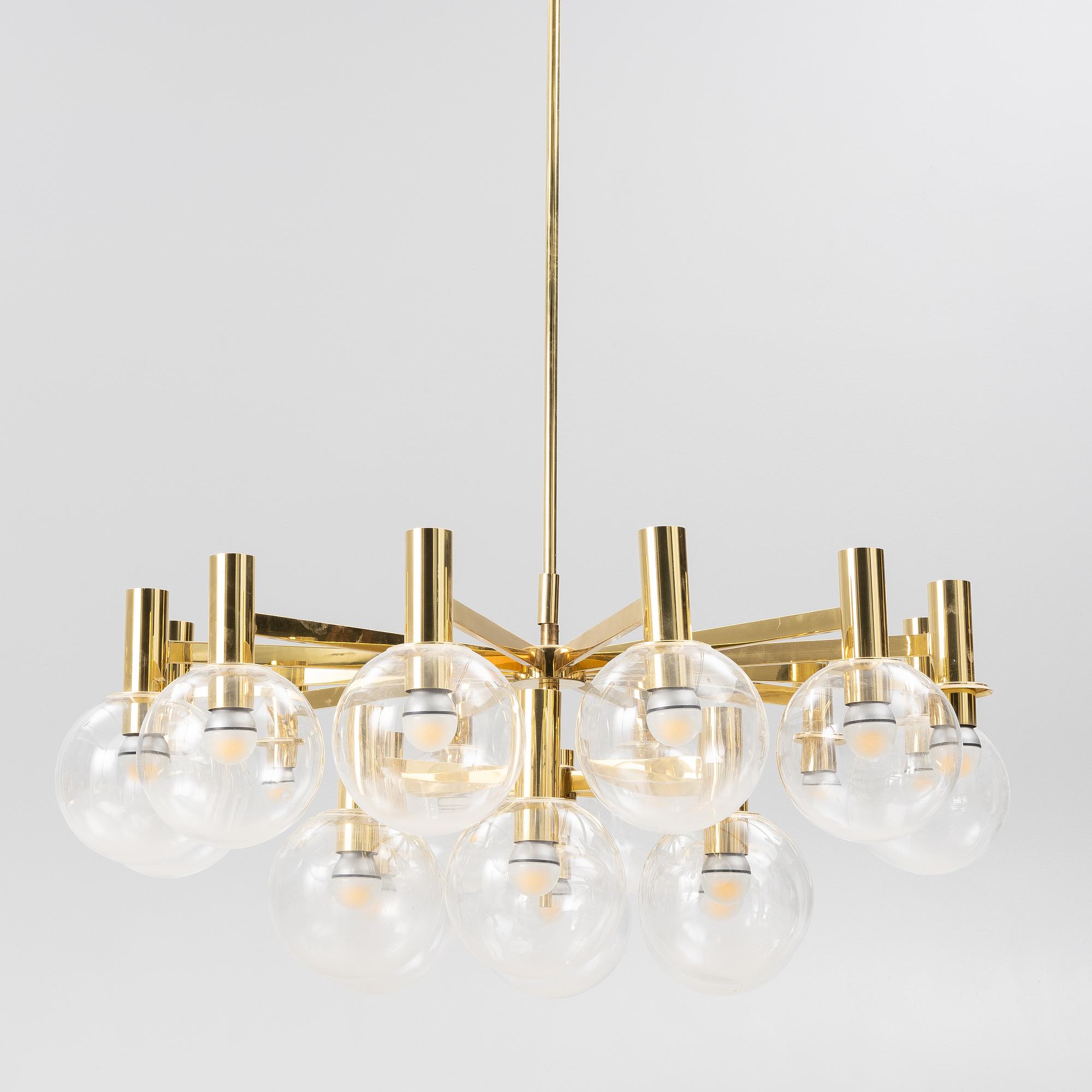 A chandelier, Ott International, Germany, second half of the 20th Century.