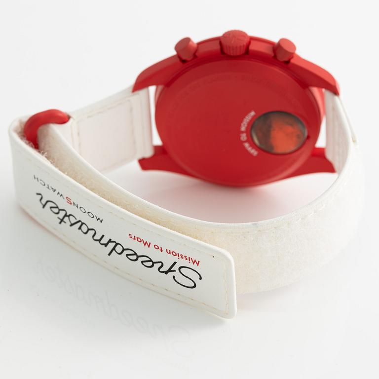 Omega/Swatch, MoonSwatch, "No Reserve", collection of 14 pcs, chronograph, wristwatches, 42 mm.