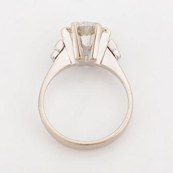 2.12 ct brilliant cut diamond ring.