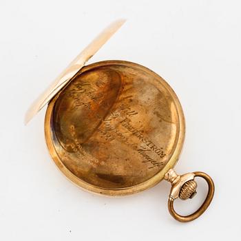 LONGINES, pocket watch, savonette, dial marked "CL Malmsjö & Co Göteborg", 52,5 mm.