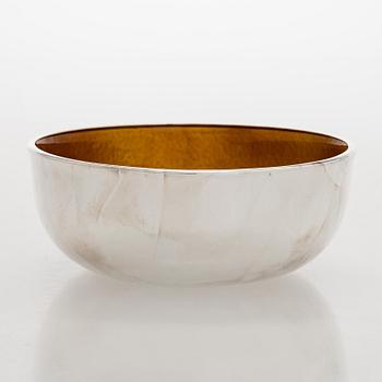 A sterling silver and enamel bowl, maker's mark of A. Tillander, Turku 2005.