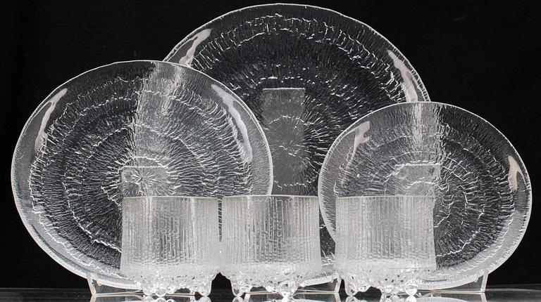 GLASSERVIS, 27 delar. "Ultima Thule", Iittala, Tapio Wirkkala.