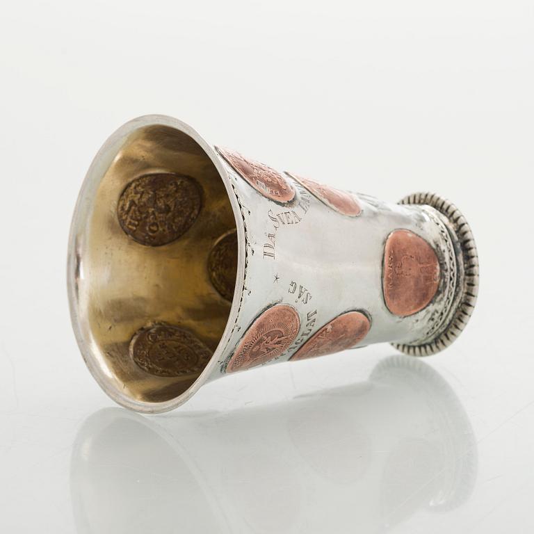 Pikari, kuparikolikoilla, leimaamaton, Ruotsi 1730-luku.